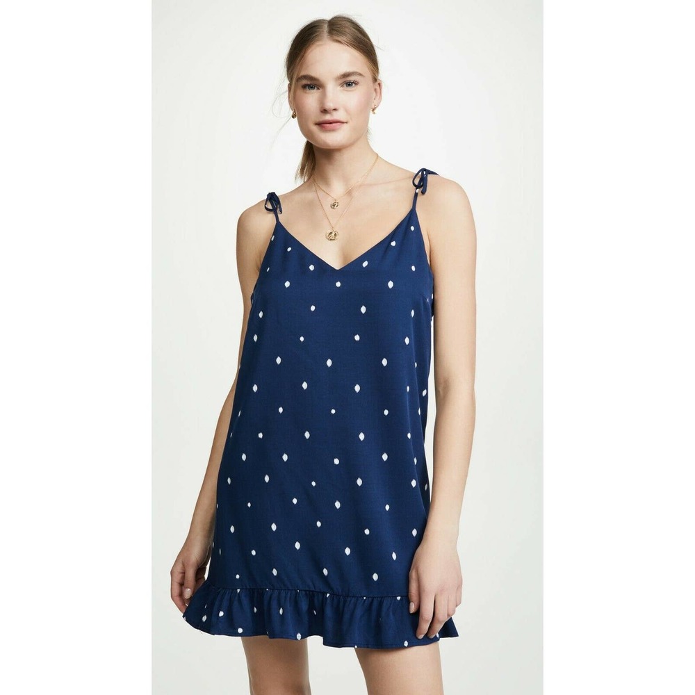 Cupcakes & Cashmere Abacus Dress L Polka Dot Mini